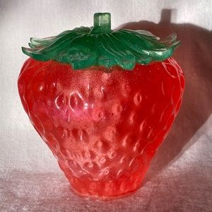 Made to Order Glittery Strawberry Trinket Jar